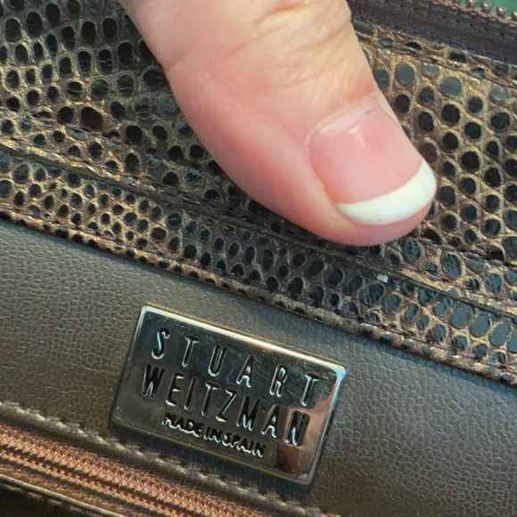 Stuart Weitzman Python Snake Skin Embossed Bag - Picture 8 of 13